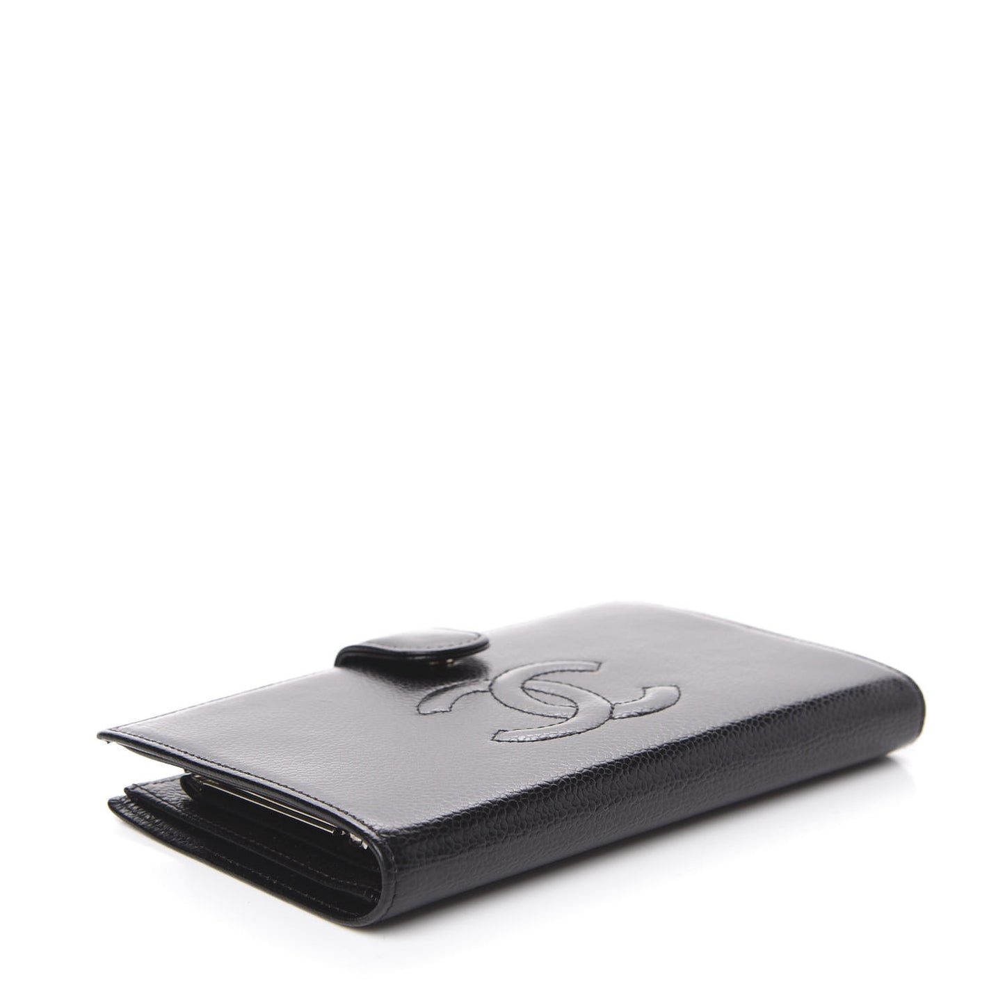 Caviar Timeless CC French Wallet Black