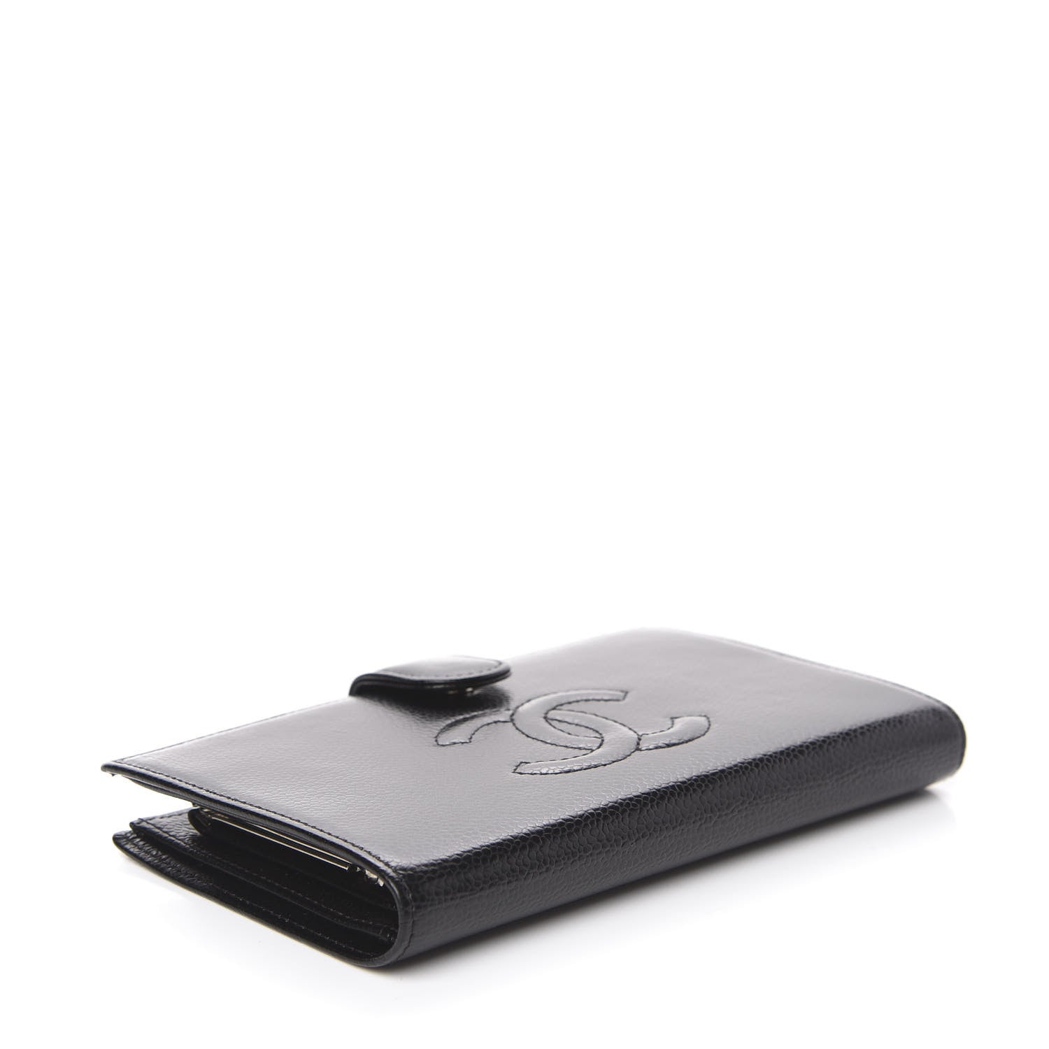 Chanel Caviar Timeless CC French Wallet Black 3 of 15