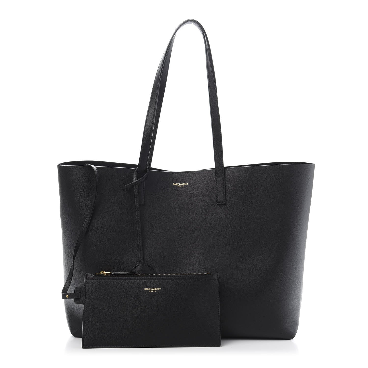 Saint Laurent Calfskin Large Shopping Tote Black 1 of 14