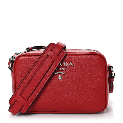 Prada Vitello Phenix Camera Bag Rosso 1 of 9