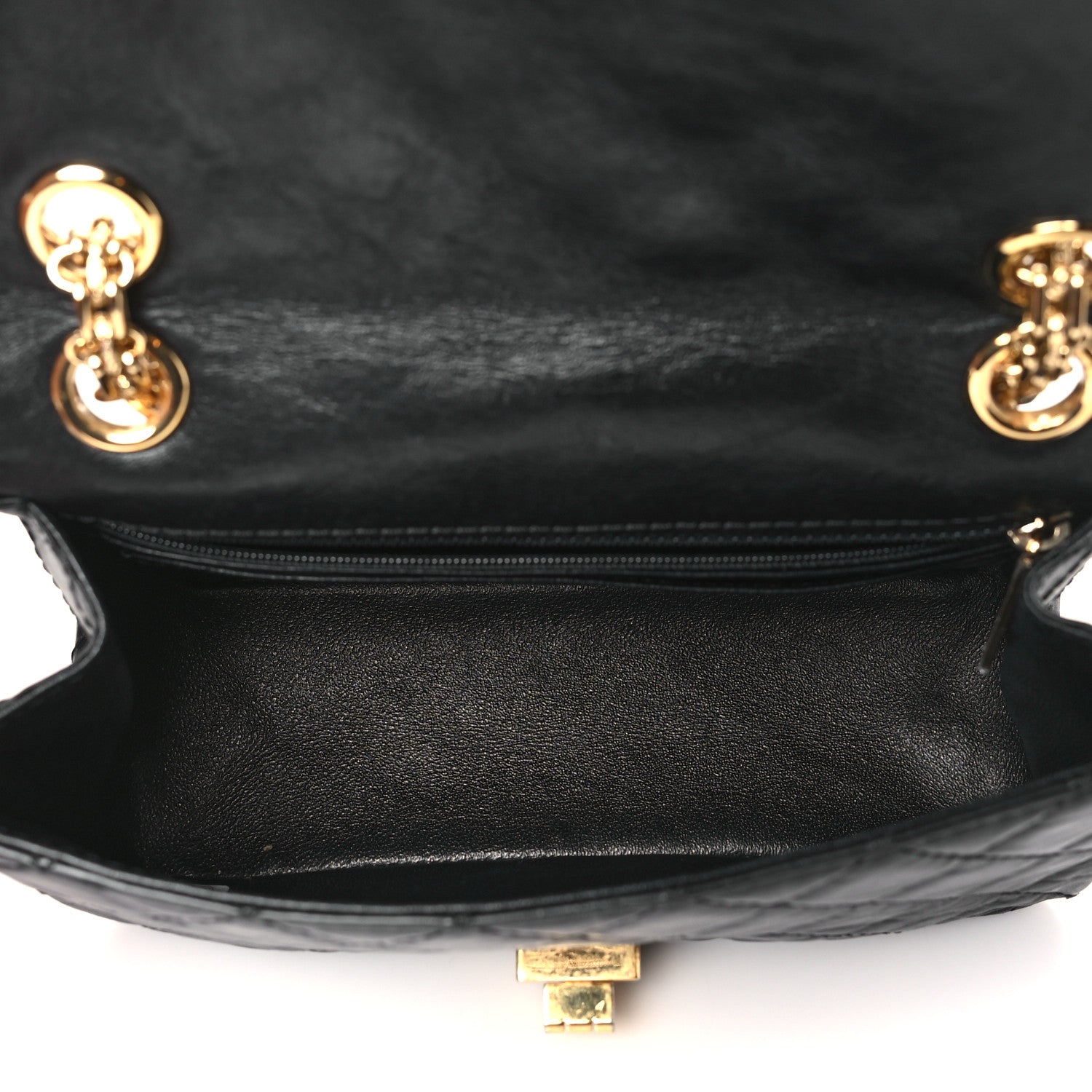 Chanel Aged Calfskin Quilted 2.55 Reissue Mini Flap Black 5 of 10