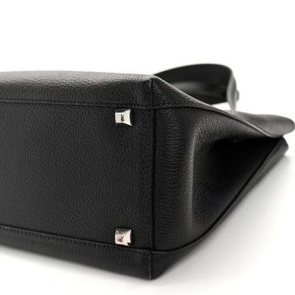 MCM Grained Calfskin Visetos Medium Sarah Hobo Black 9 of 10