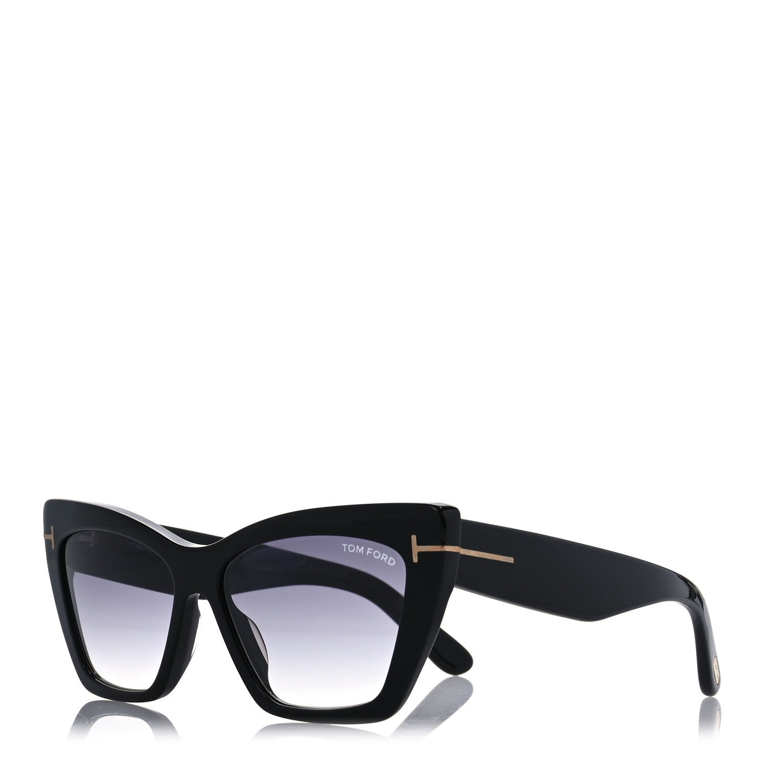 Tom Ford Acetate Wyatt Sunglasses TF871 Black 1 of 8