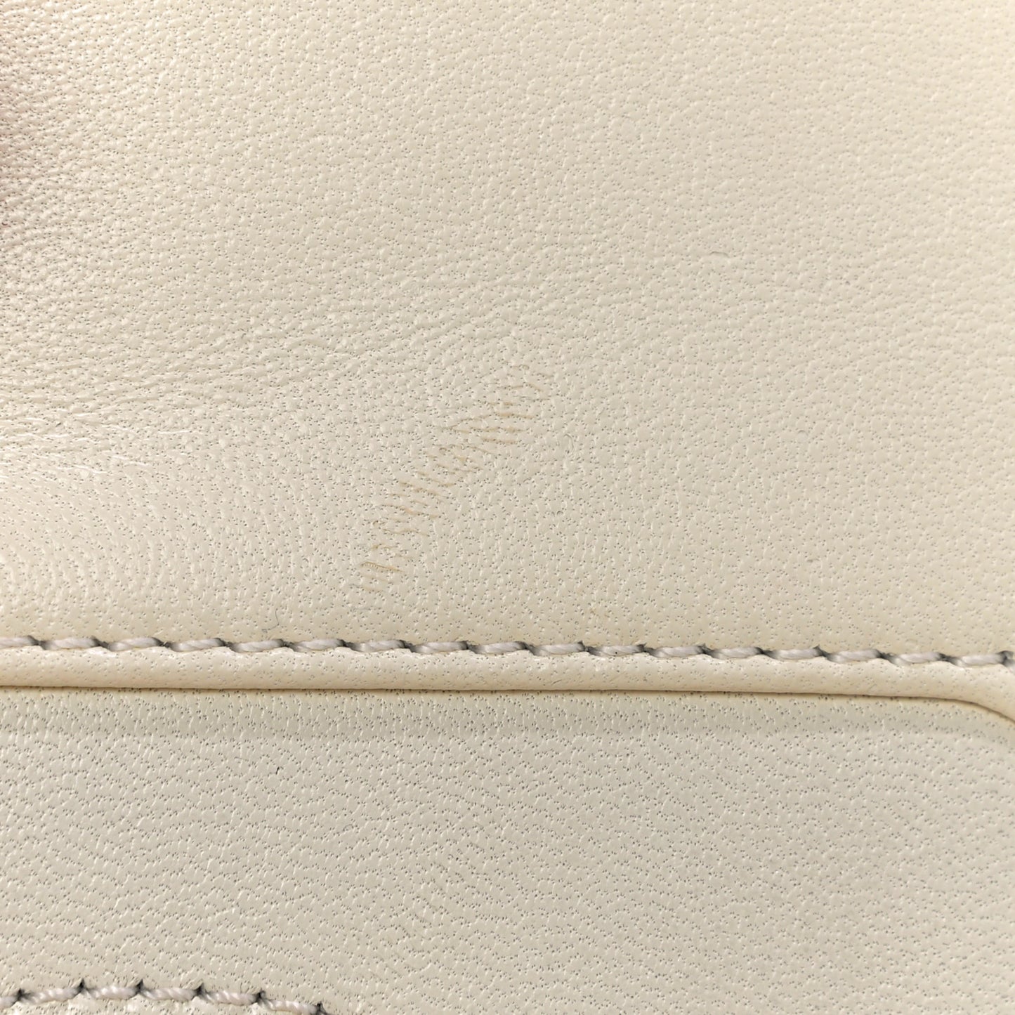 Sheepskin Quilted Vintage Mademoiselle Flap White