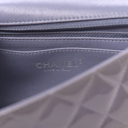 Chanel Patent Quilted Mini Flap Lavender 6 of 11