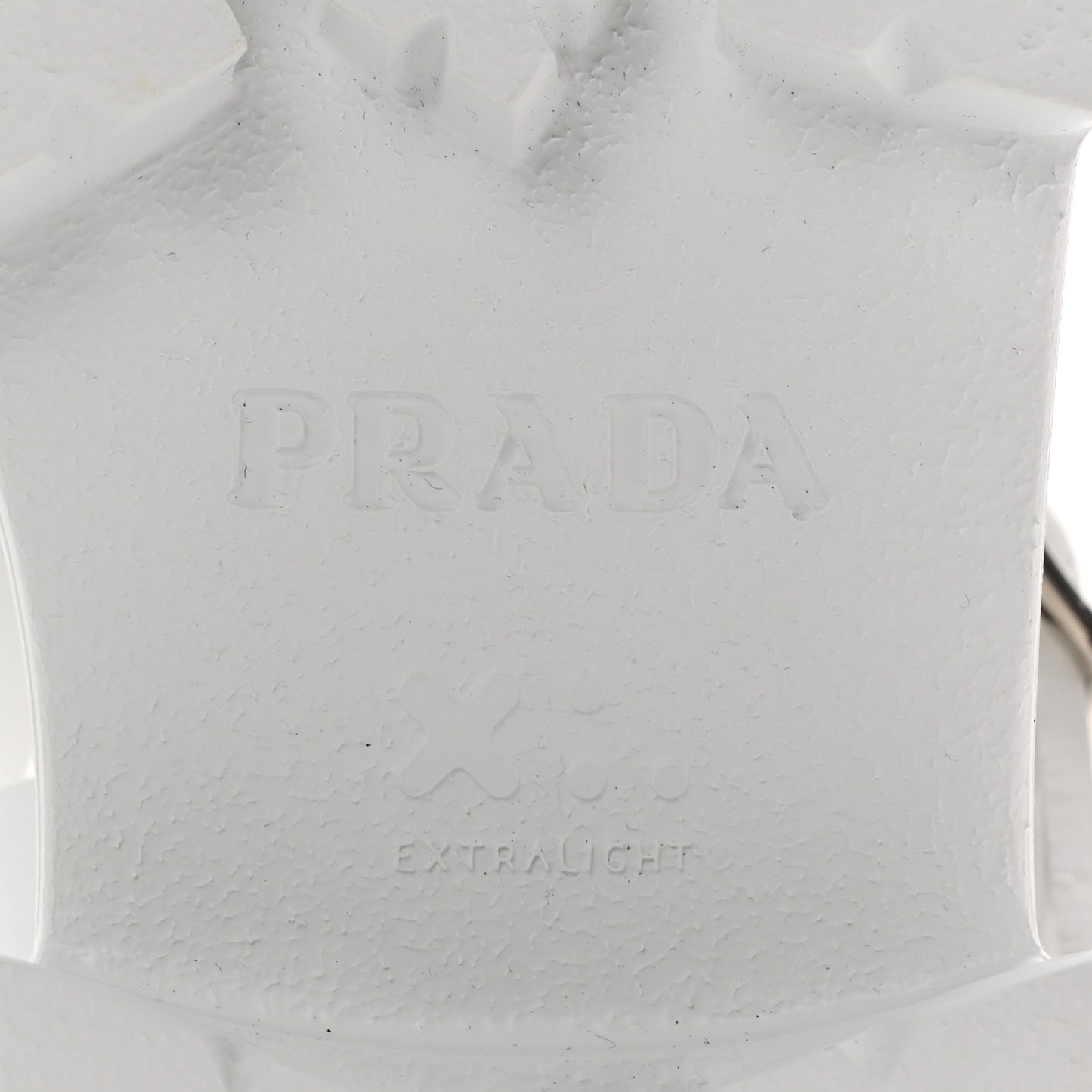 Foam Rubber Metal Triangle Logo Monolith 55mm Cage Sandals 36 White
