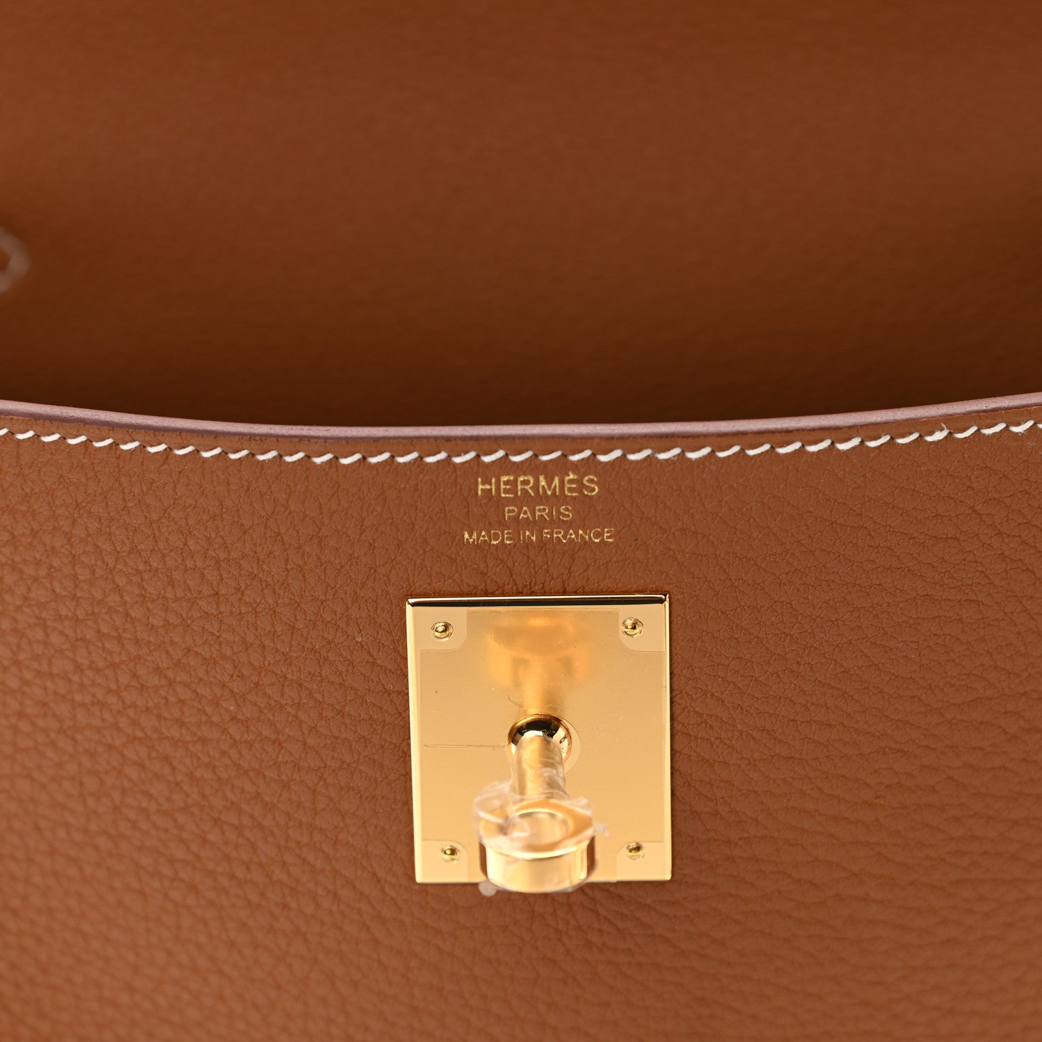 Hermes Togo Kelly Retourne 28 Gold 5 of 9
