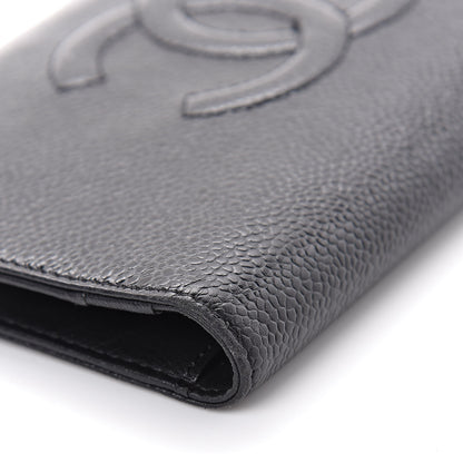 Chanel Caviar Timeless CC Yen Wallet Black 12 of 13