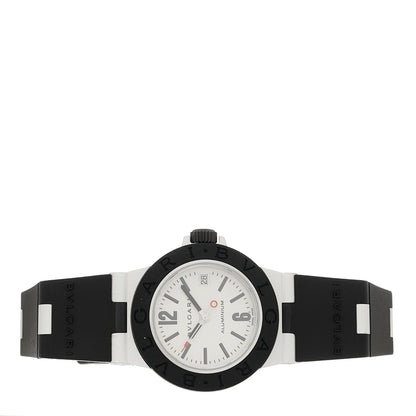 Bulgari Aluminum Rubber 29mm Diagono Quartz Watch 2 of 4