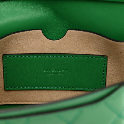 Givenchy Goatskin Quilted GV3 Mini Pocket Convertible Bag Green 6 of 10