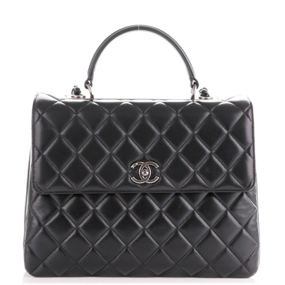 Chanel Lambskin Quilted Large Trendy CC Dual Handle Flap Bag Black 1 of 7