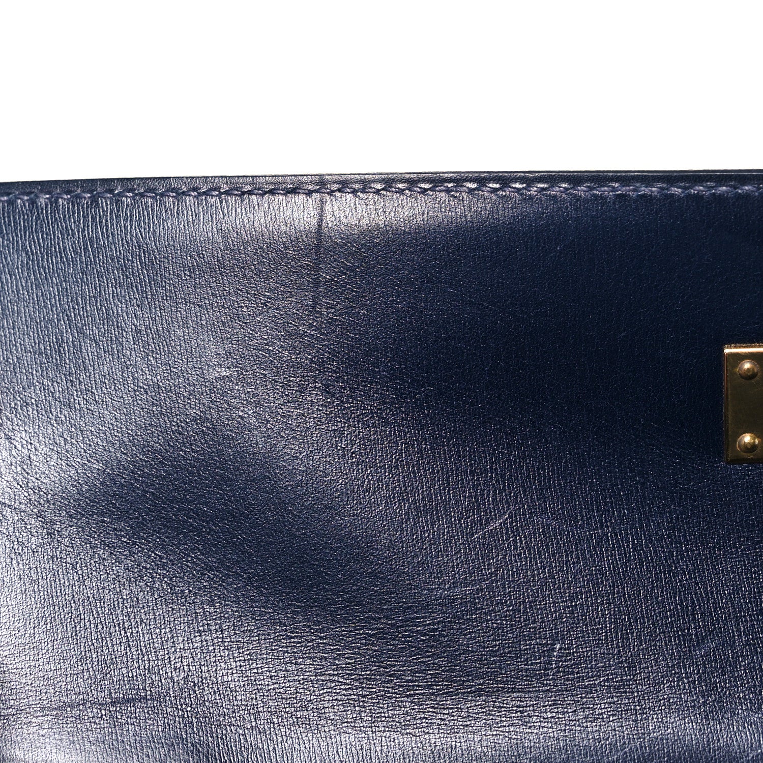 Hermes Box Kelly Sellier 32 Bleu Marine 18 of 34