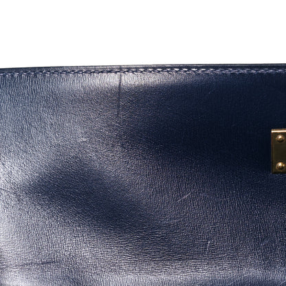 Hermes Box Kelly Sellier 32 Bleu Marine 18 of 34