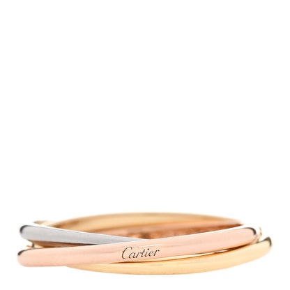 Cartier 18K Pink Yellow White Gold Extra Small Cartier Trinity Ring 52 6 1 of 5