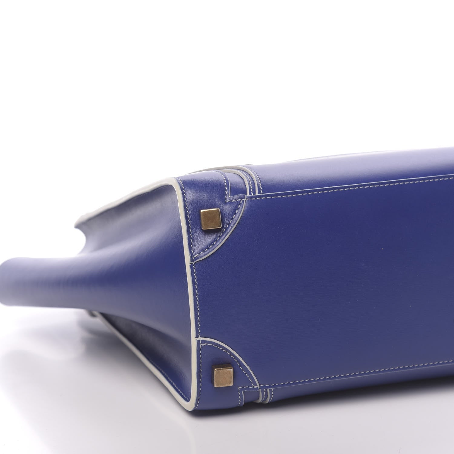 Celine Satin Calfskin Micro Debossed Luggage Inky Blue 8 of 9