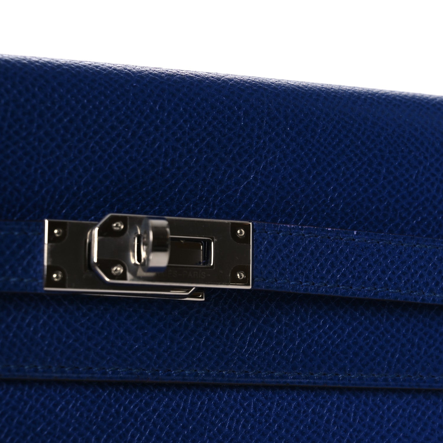 Hermes Epsom Kelly Longue Wallet Bleu Electrique 10 of 12