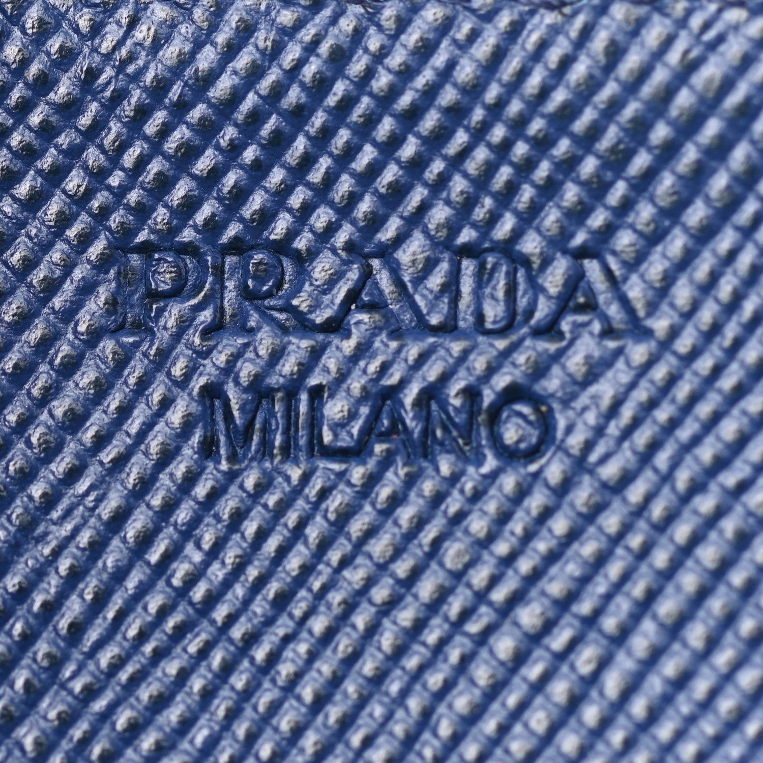 Prada Saffiano Metal Zip Around Wallet Bleuette 5 of 7