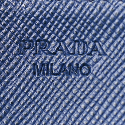 Prada Saffiano Metal Zip Around Wallet Bleuette 5 of 7