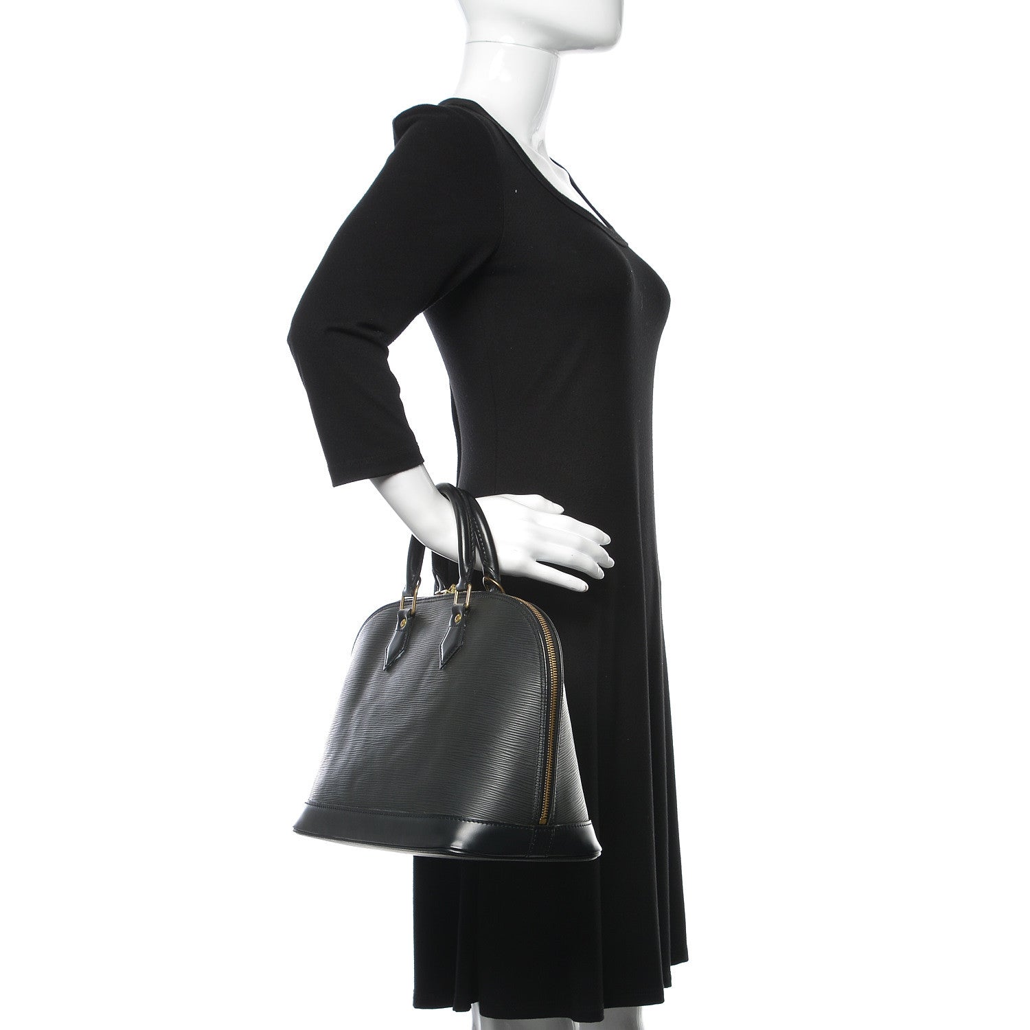 Louis Vuitton Epi Alma PM Black 2 of 15