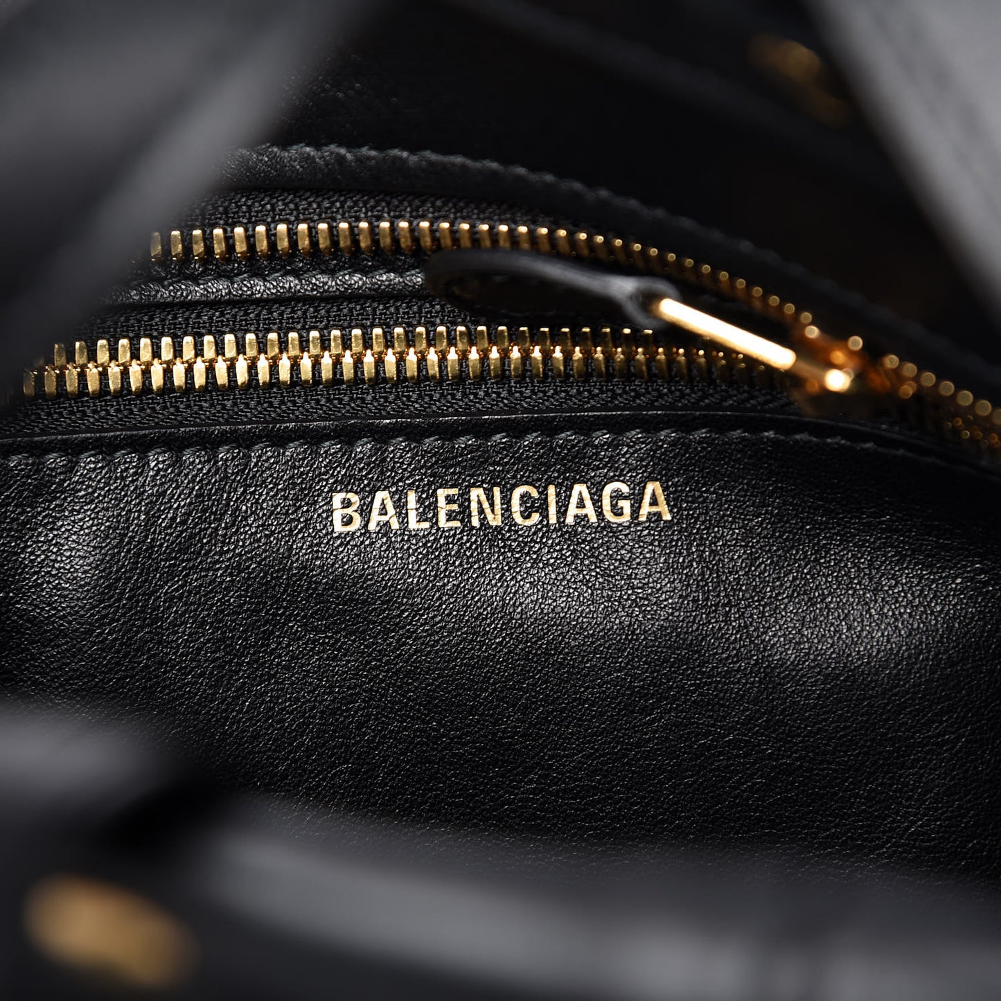 Calfskin XS Fringe Laundry Cabas Black