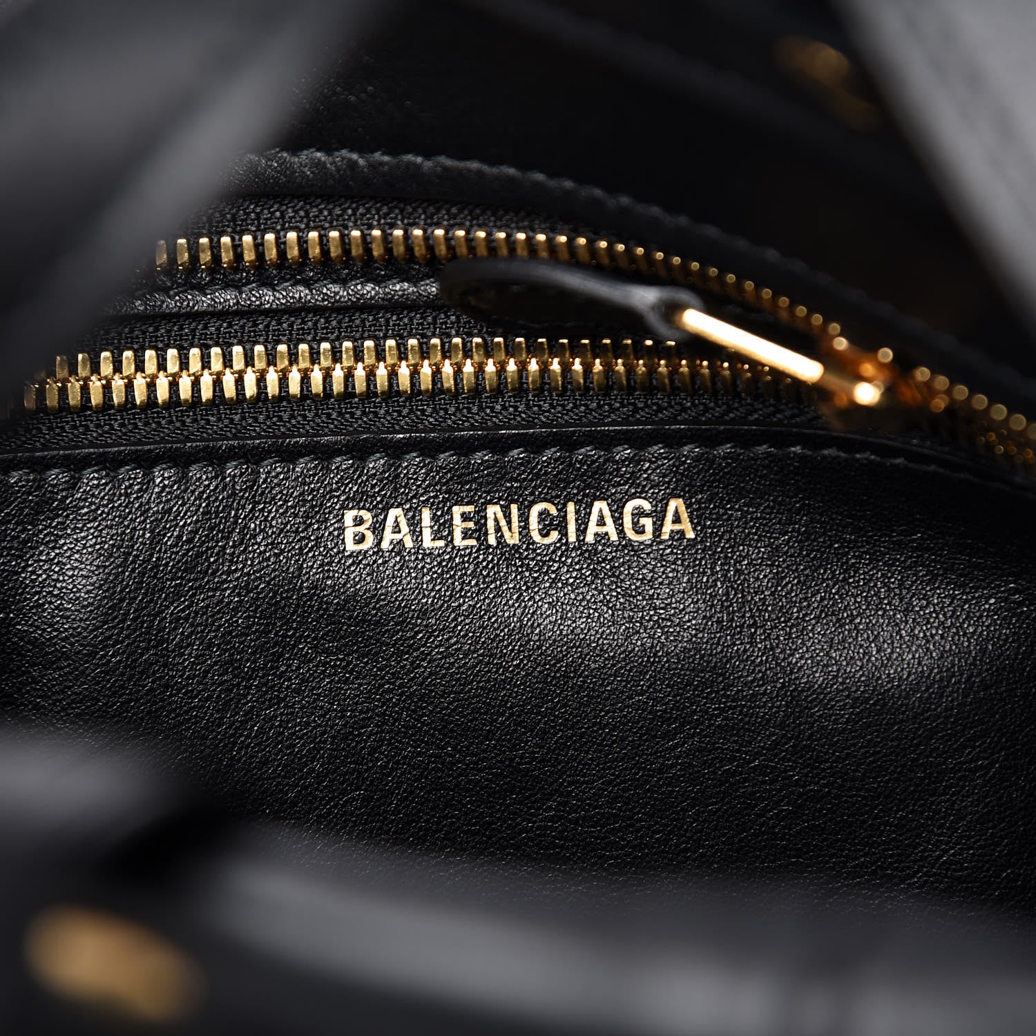 Balenciaga Calfskin XS Fringe Laundry Cabas Black 7 of 7