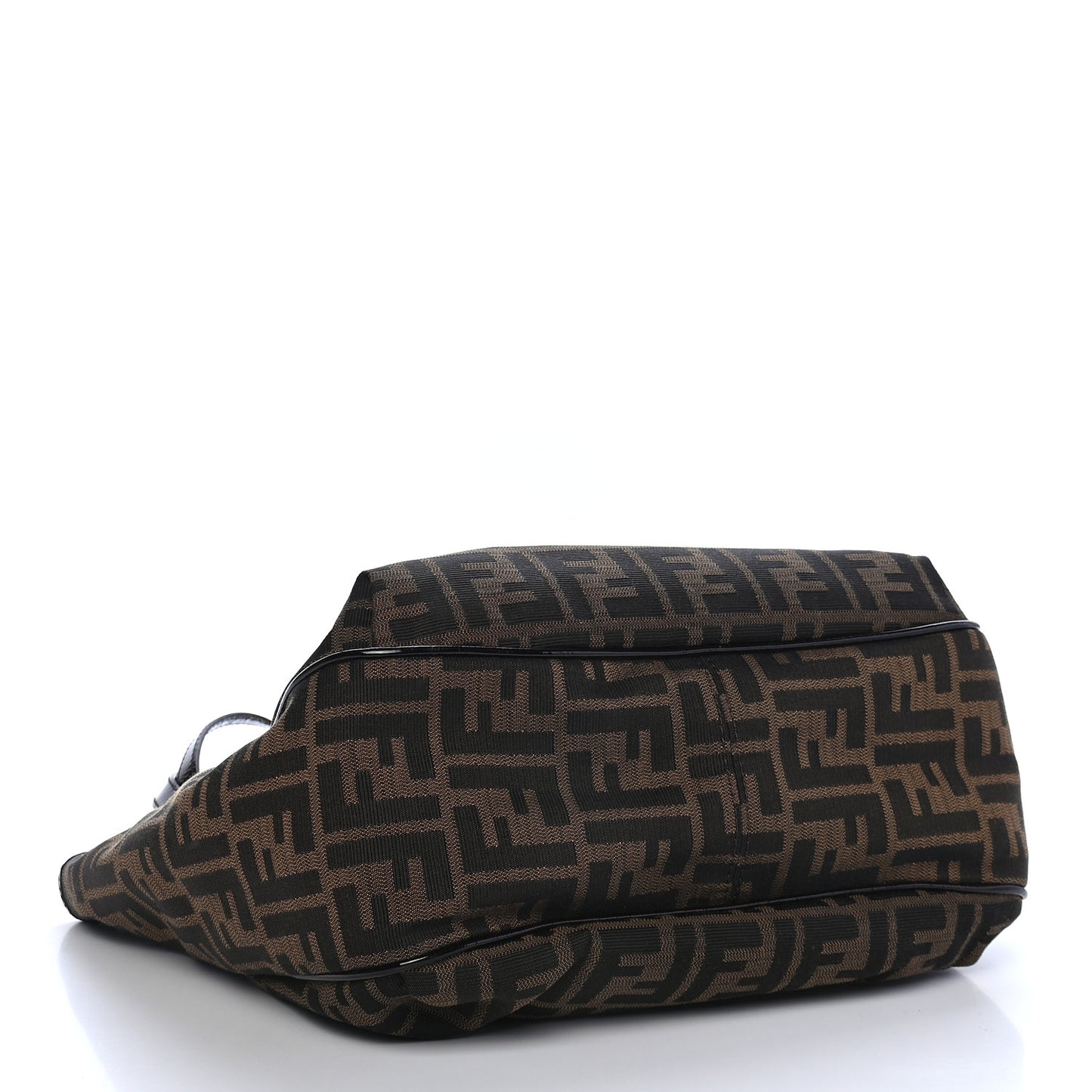 Zucca Patent Small Chef Shopping Tote Tobacco Moro