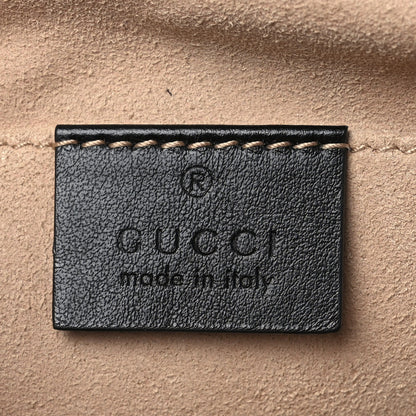 Gucci Calfskin Matelasse Small GG Marmont Chain Shoulder Bag Black 6 of 12
