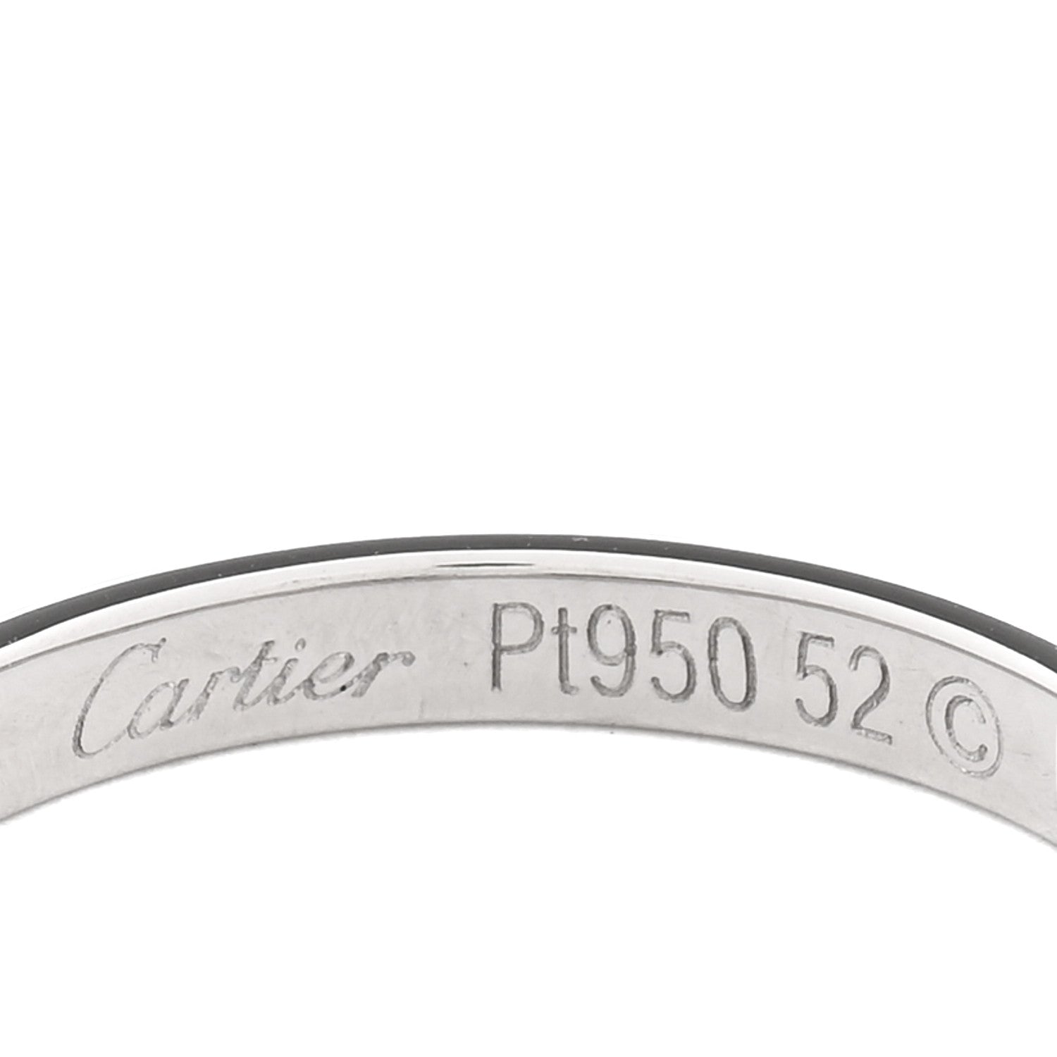 Cartier Platinum 2.5mm 1895 Wedding Band Ring 52 6 4 of 5