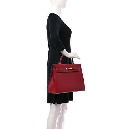 Hermes Epsom Kelly Sellier 35 Rouge Grenat 2 of 13