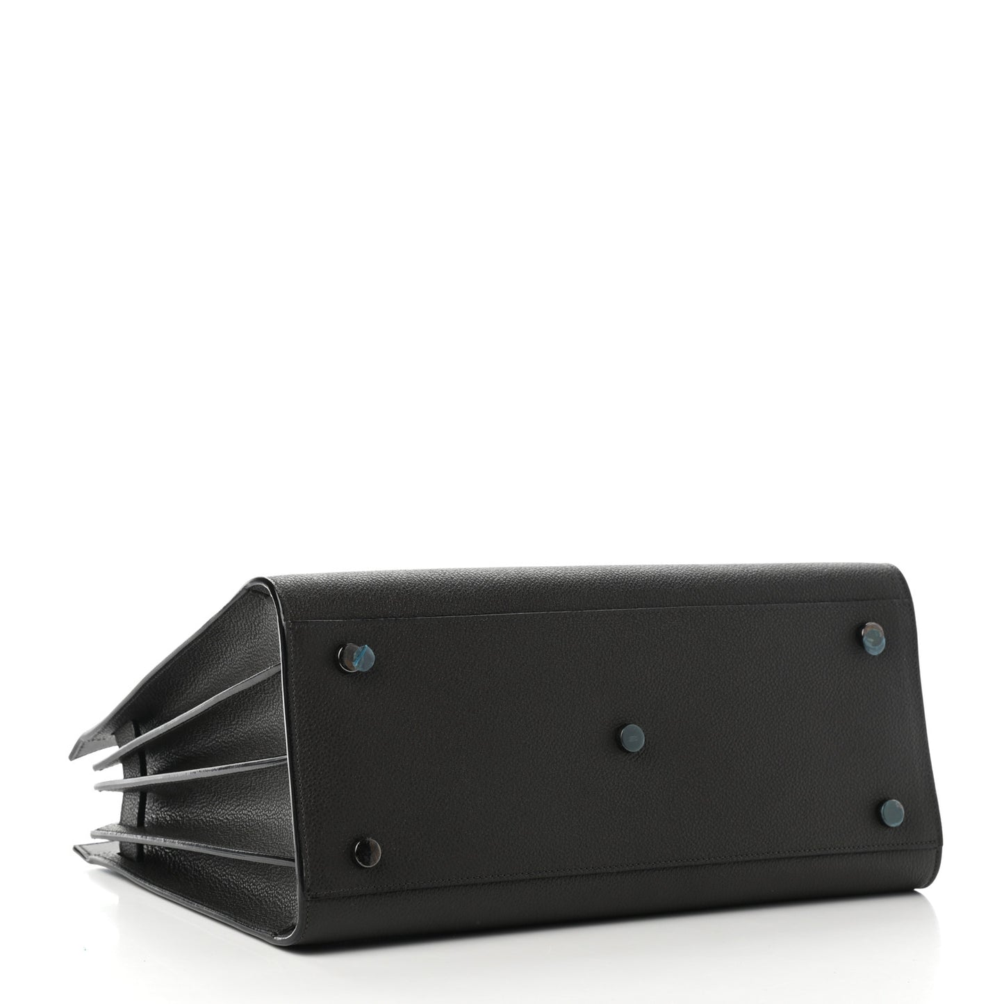 Grained Calfskin Small Sac De Jour Black