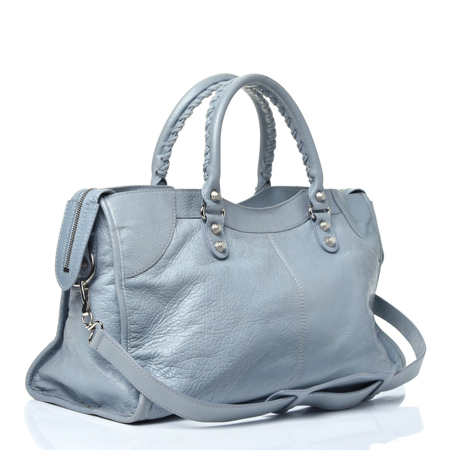 Agneau Giant 12 Silver Hardware Part Time Bleu Opaline