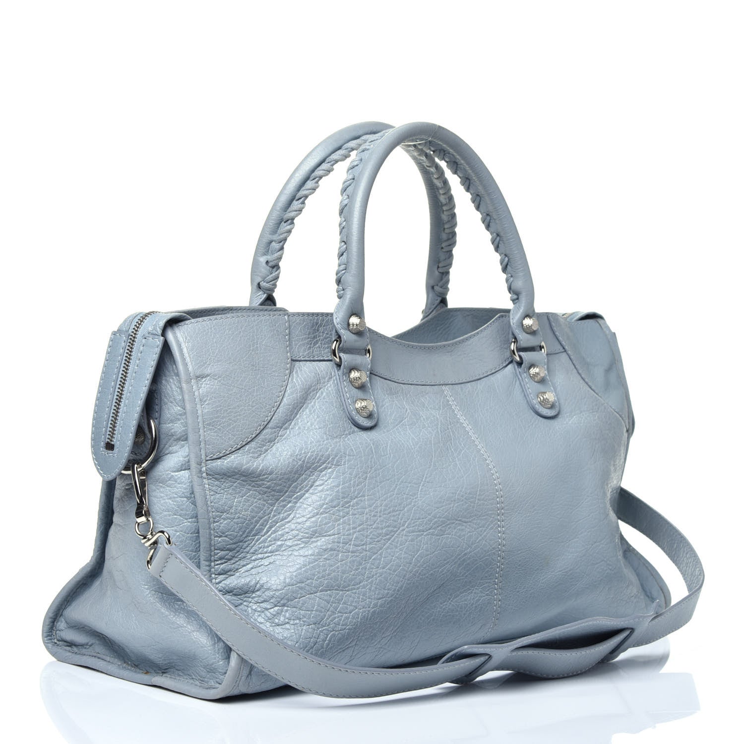 Balenciaga Agneau Giant 12 Silver Hardware Part Time Bleu Opaline 4 of 11