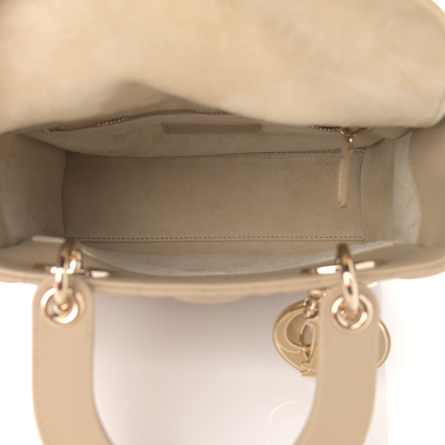 Calfskin Cannage Small My ABCDior Lady Dior Beige