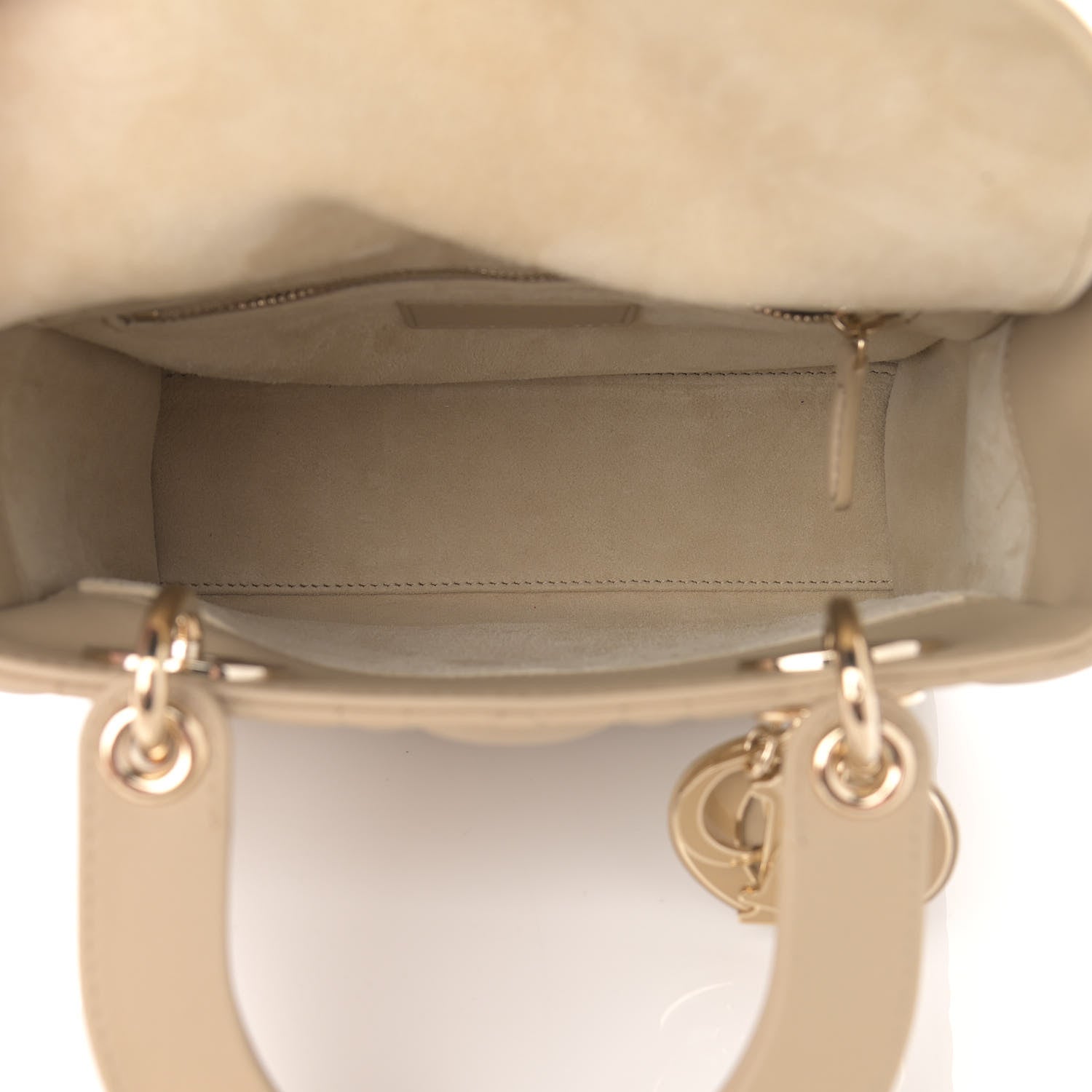 Christian Dior Calfskin Cannage Small My ABCDior Lady Dior Beige 4 of 10