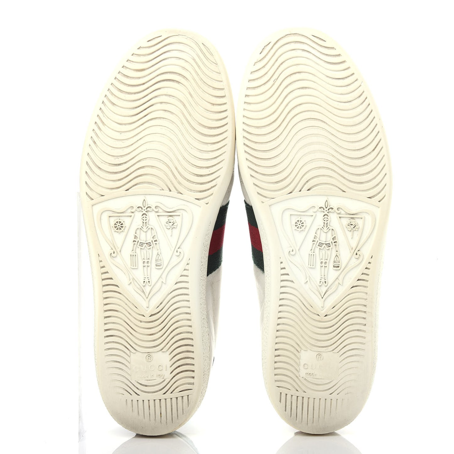 Calfskin Ayers Web Heart Embroidered Womens Ace Sneakers 35.5 White