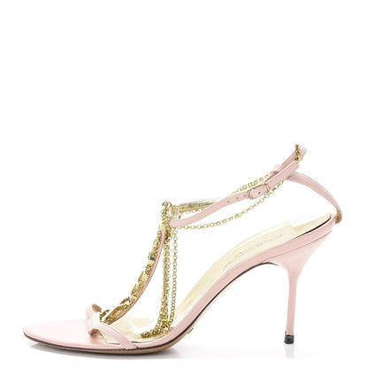 Dolce & Gabbana Nappa Sex Chain Sandals 40 Rosa 1 of 16