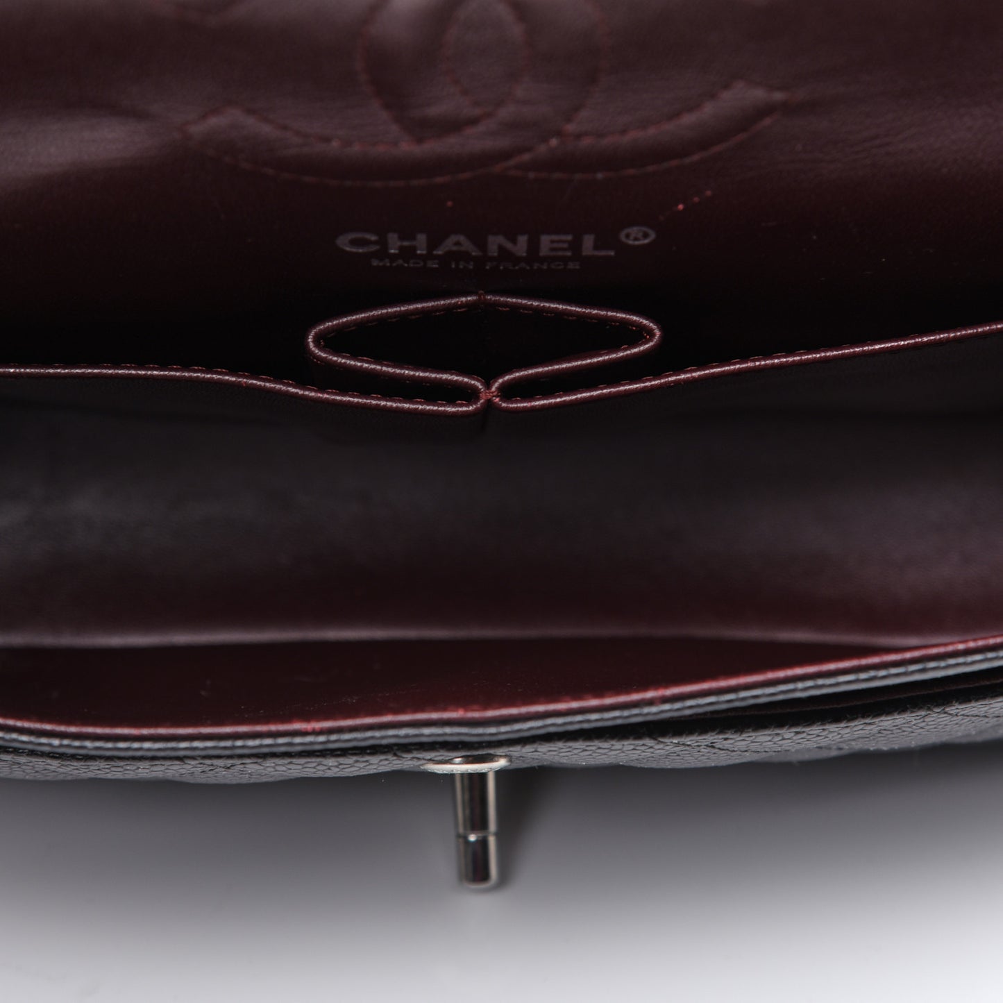 Caviar Quilted Small Double Flap Black