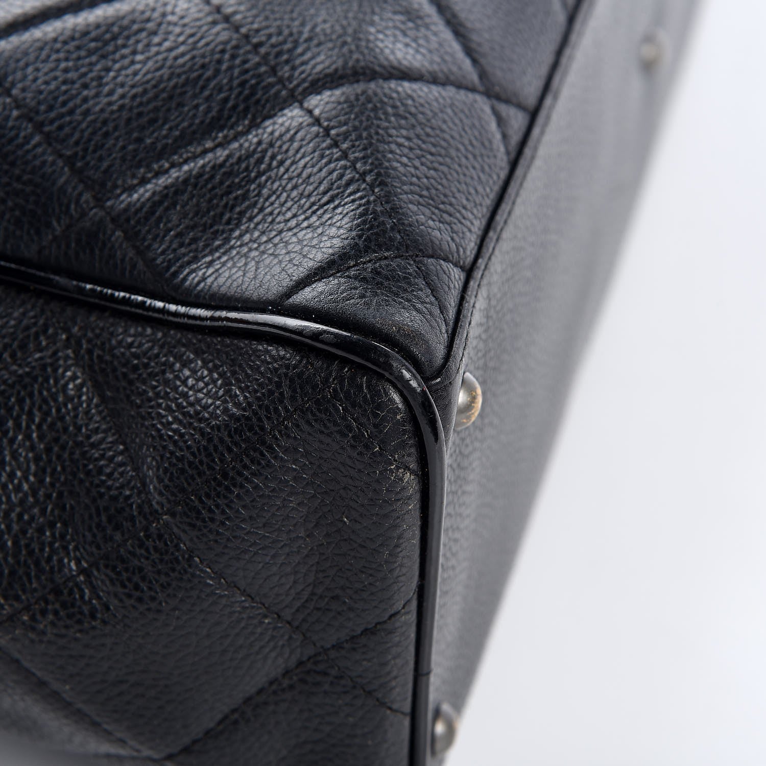 Chanel Caviar Patent Large Bowler Black 14 of 16