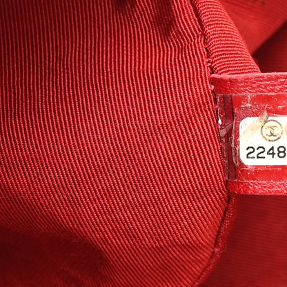 Chanel Crumpled Calfskin Quilted Small Casual Rock Flap Red 7 of 12