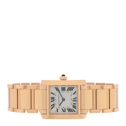 Cartier 18K Pink Gold 25mm Tank Francaise Quartz Watch 2 of 5