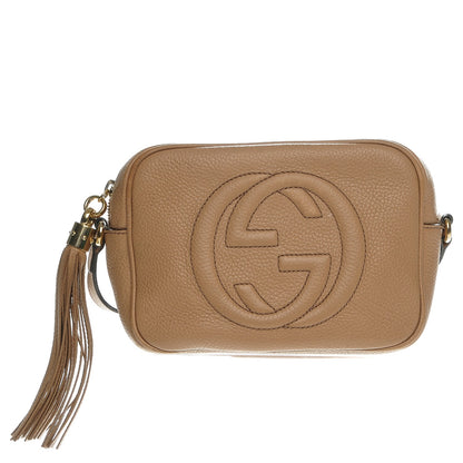 Gucci Pebbled Calfskin Small Soho Disco Bag Rose Beige 1 of 7
