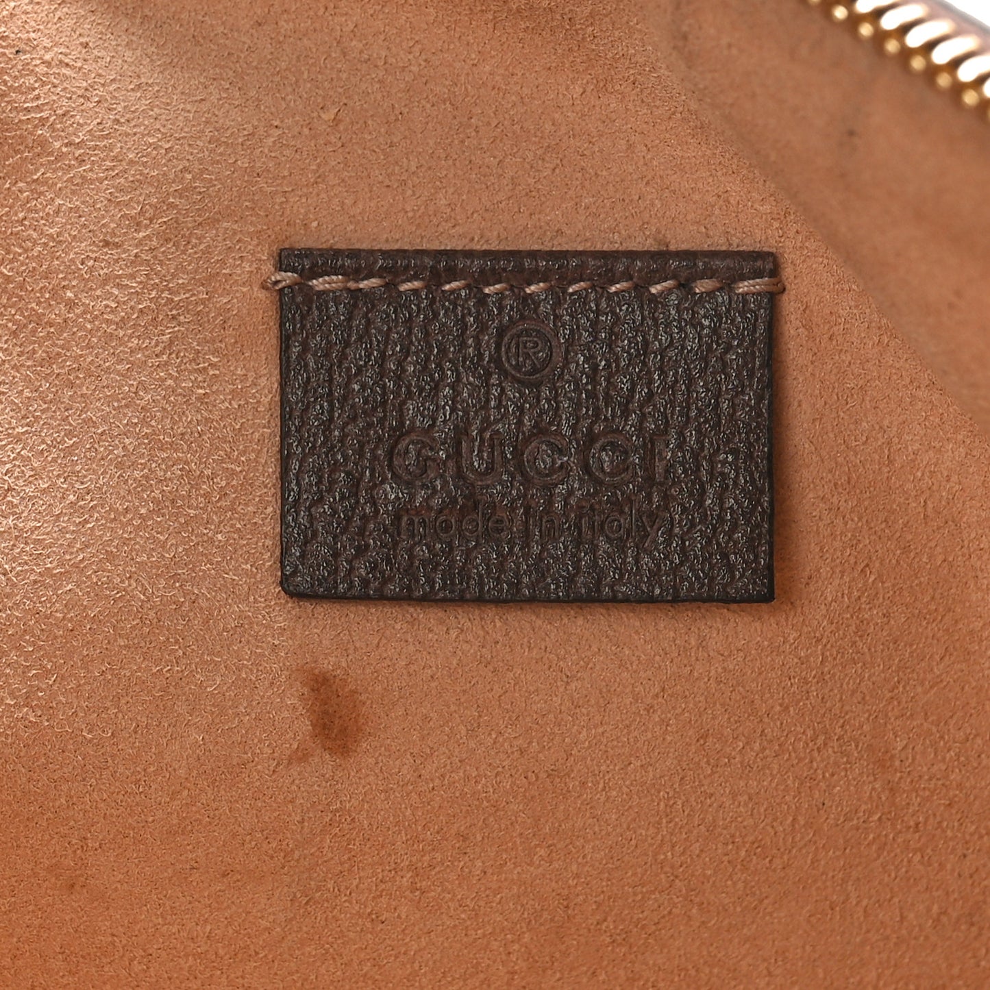 GG Supreme Monogram Large Ophidia Pouch Clutch Brown