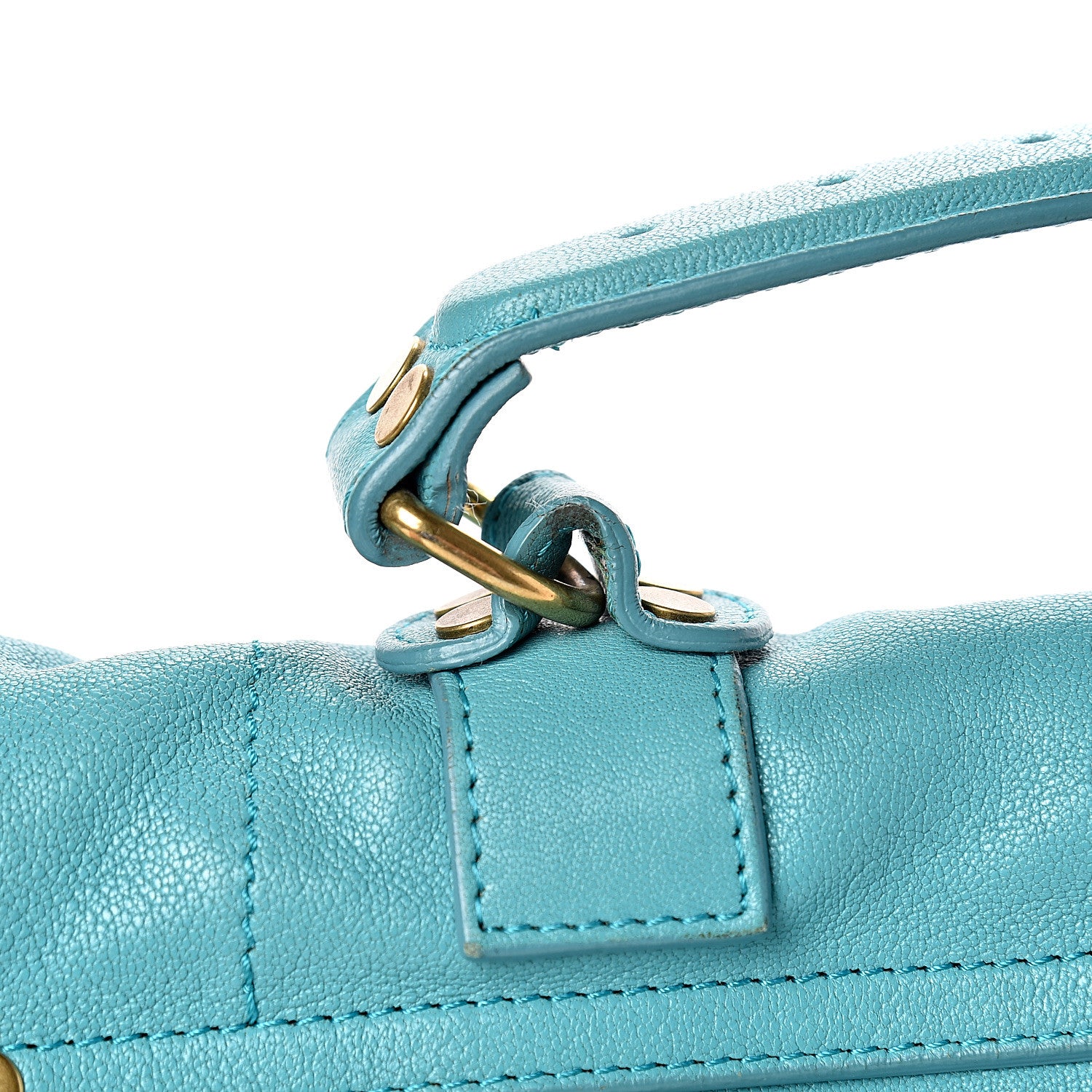 Proenza Schouler Lambskin Medium PS1 Satchel Lagoon 13 of 19
