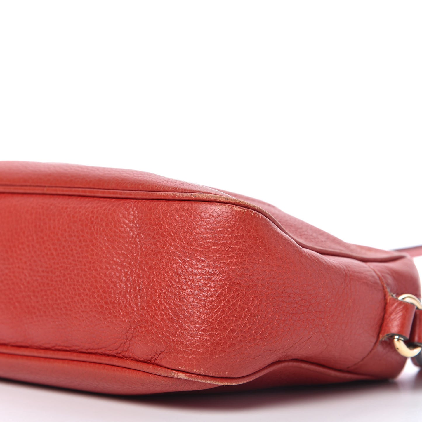 Pebbled Calfskin Small Soho Disco Bag Tabasco Red