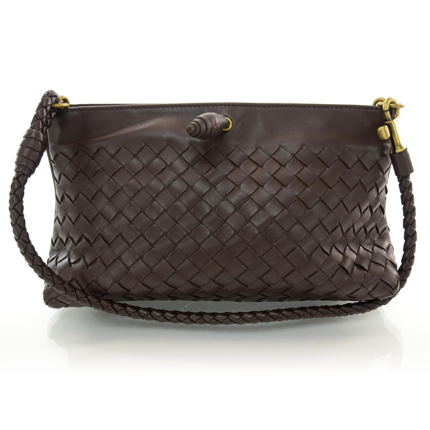 Bottega Veneta Nappa Intrecciato Mini Shoulder Bag Ebano 1 of 7