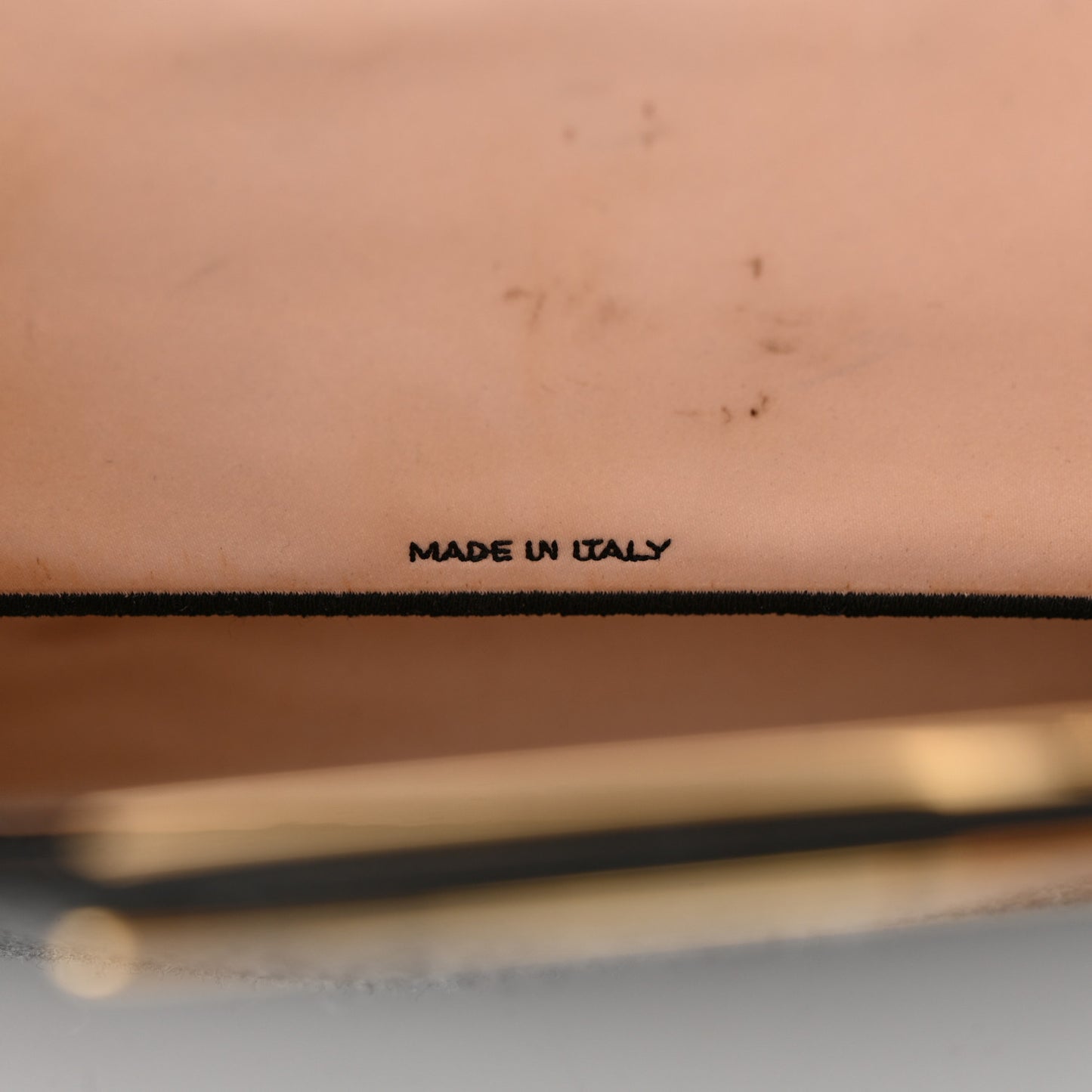 Melange Flannel Satin Threaded Edge Medium Peekaboo I SEE U Satchel Grigio Bois de Rose