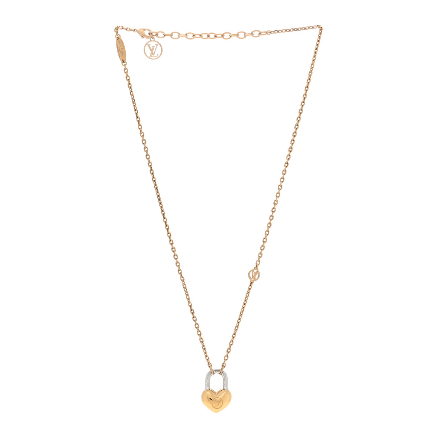 Metal Crazy In Lock Necklace