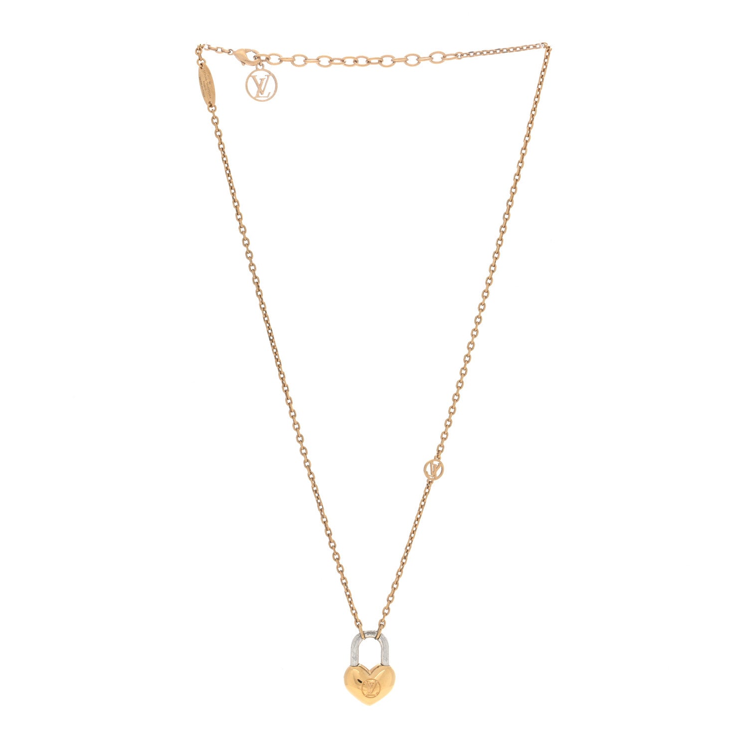 Louis Vuitton Metal Crazy In Lock Necklace 3 of 6