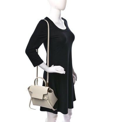 Celine Grained Calfskin Nano Belt Bag White 2 of 8