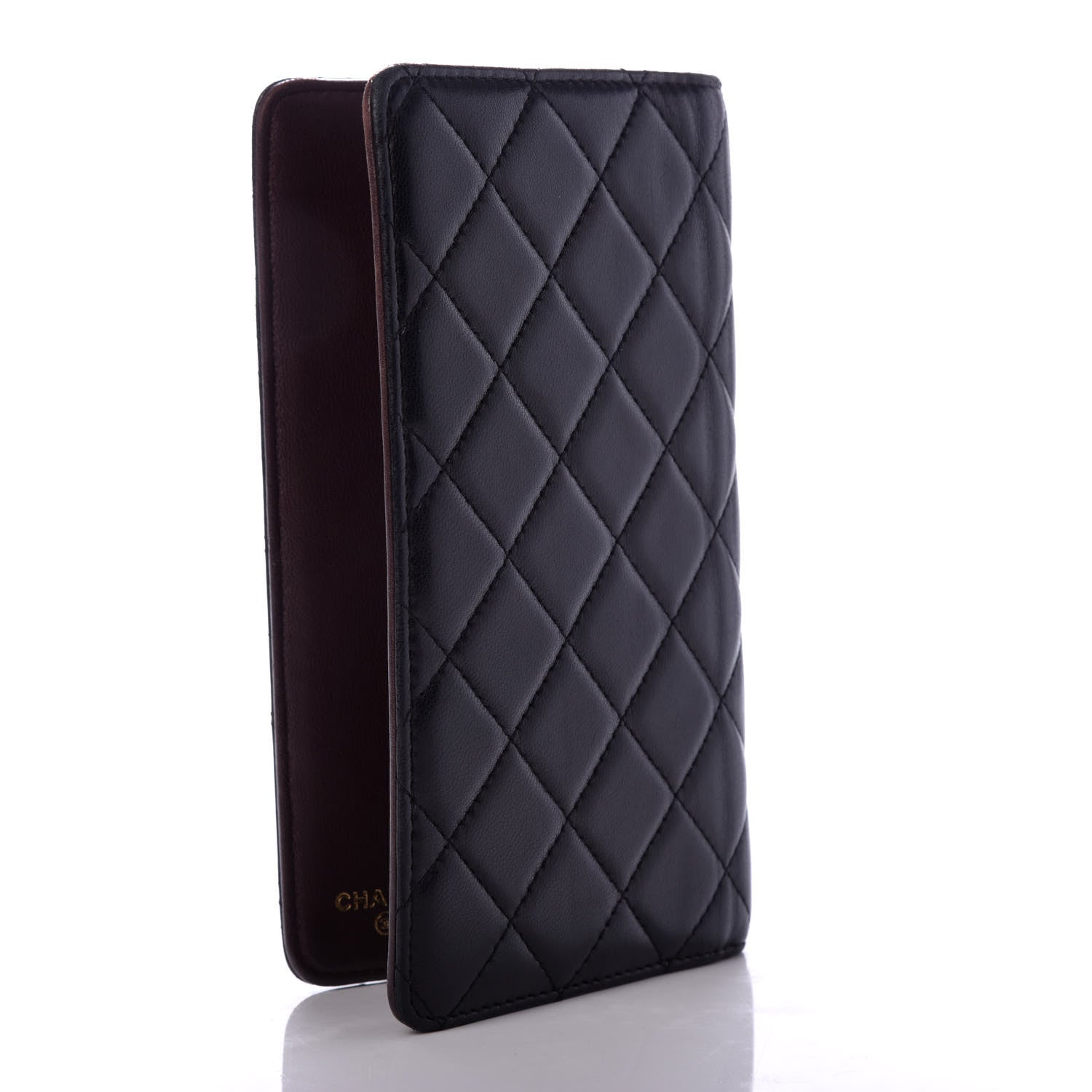 Chanel Lambskin Quilted Medium Agenda Cover Black 3 of 8